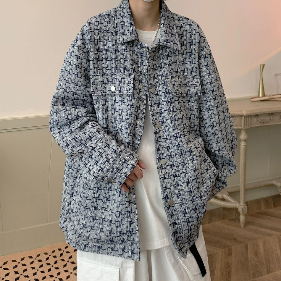 INSTOCK - Men’s Plaid High-Street Jacket – Spring Fashion Vibe