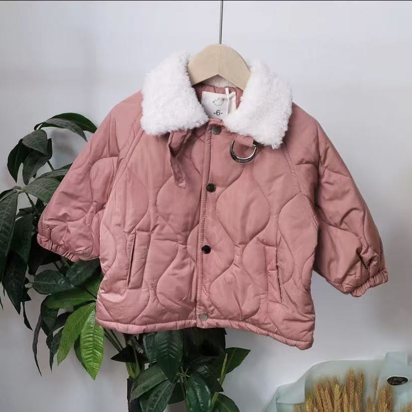 Girls’ Winter Coat Baby Thick Cotton Stylish Jacket
