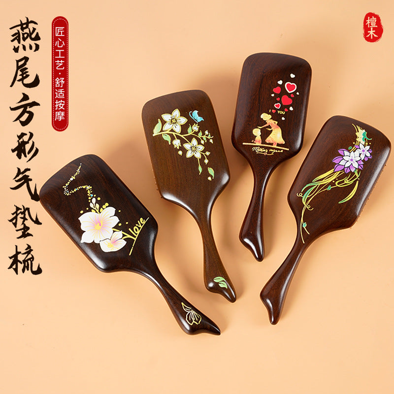 STOCK-Sandalwood Air Bag Comb