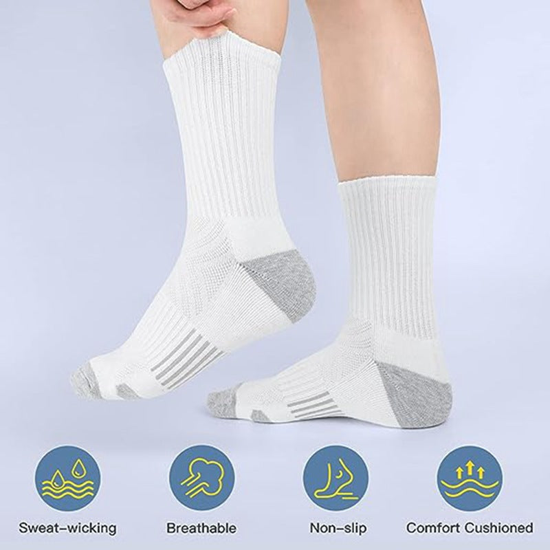 PACK OF 5 - Zhuji Men’s Large Size Mid-Tube Basketball Sports