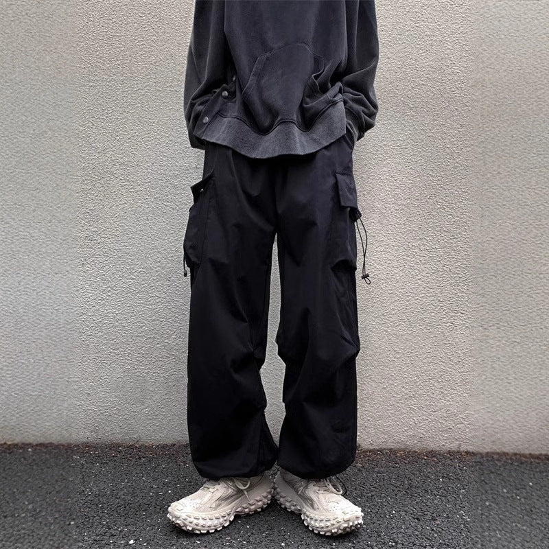 Unisex American-Style Cargo Joggers – Casual & Vintage