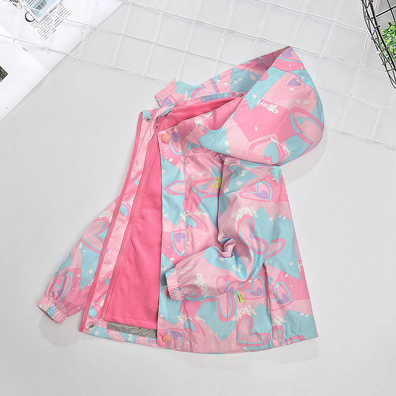 Girls’ 3-in-1 Fleece-Lined Coat 2025