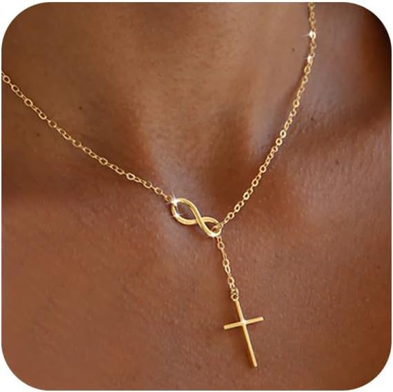 Simple 8-Character Cross Necklace – Bold, Spiritual & Fashionable