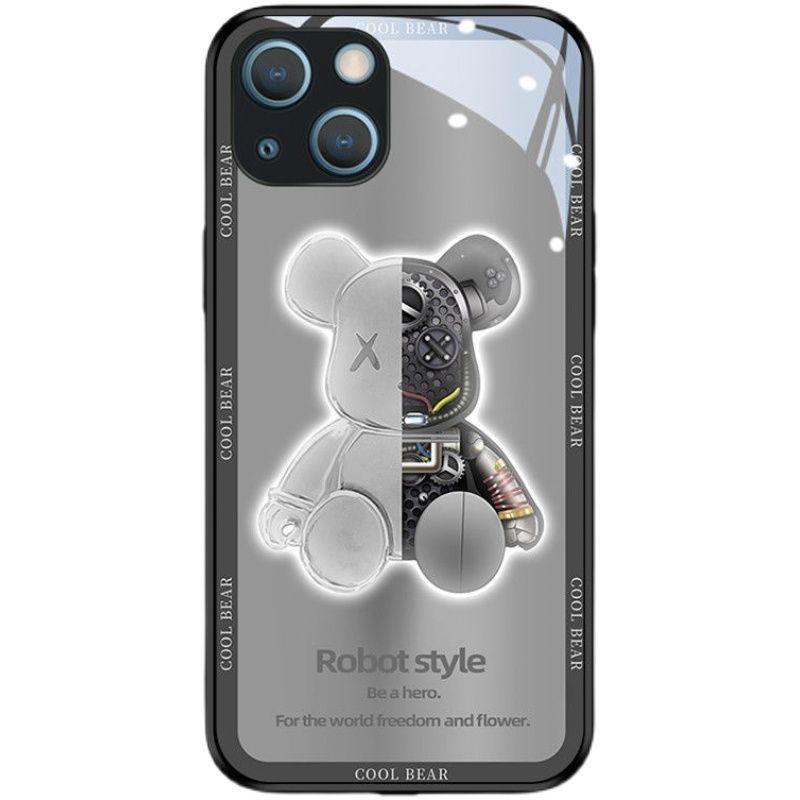 Mechanical Bear Couples Case for Apple iPhone 13 / 12 / 11