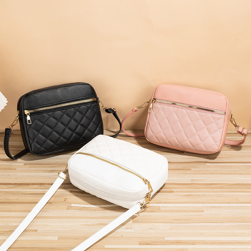 Large Capacity Fashion Texture Messenger Bag for Women 2024