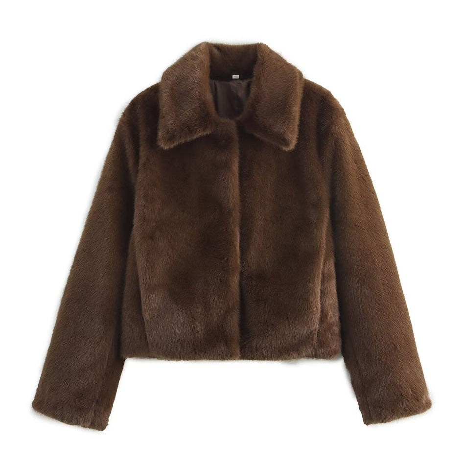 Women’s Retro Faux Fur Jacket