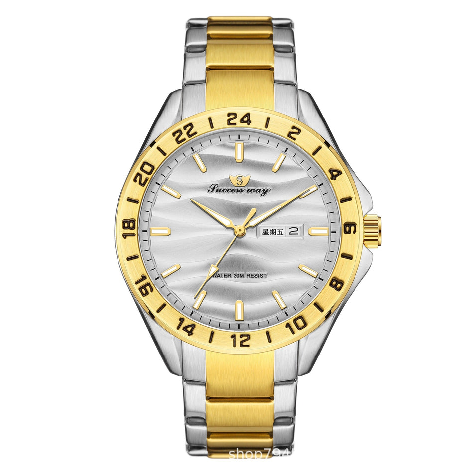 SUCCESSWAY Men’s Luxury Waterproof Quartz Watch