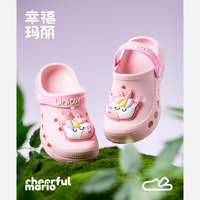 Happy Mary Kids Hole Shoes Summer Sandals Slippers
