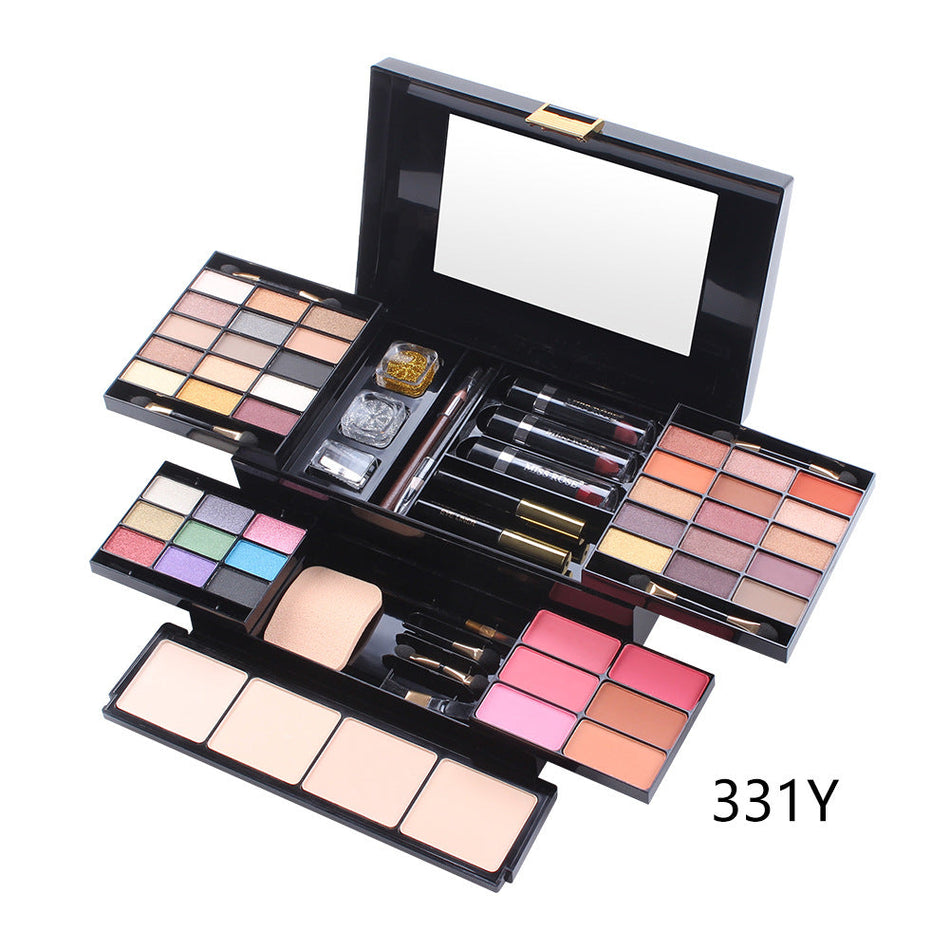 39-Color Matte Eyeshadow & Contour Palette – Blush, Highlighter &