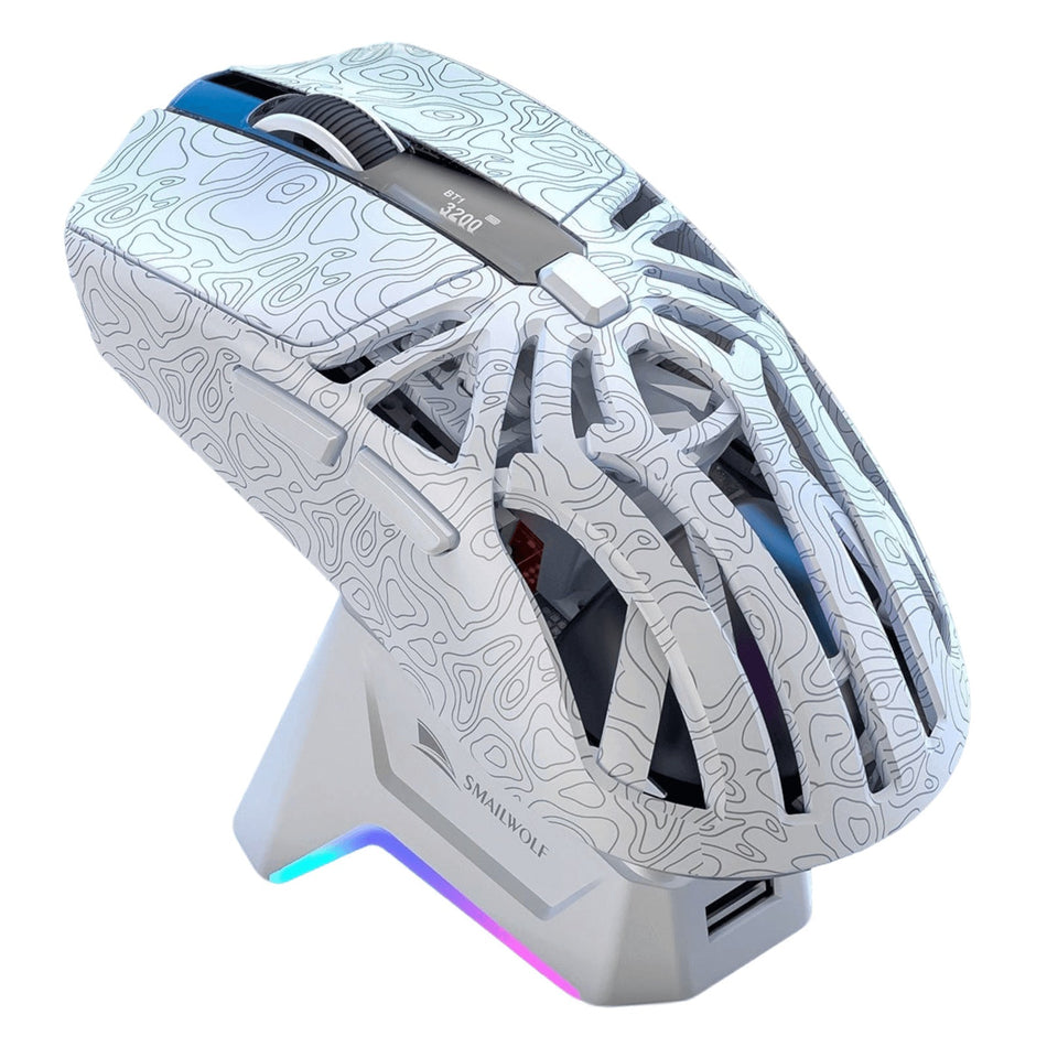 Smail Wolf M8 Wireless Mouse | Bluetooth & 3-Mode Charging Gaming