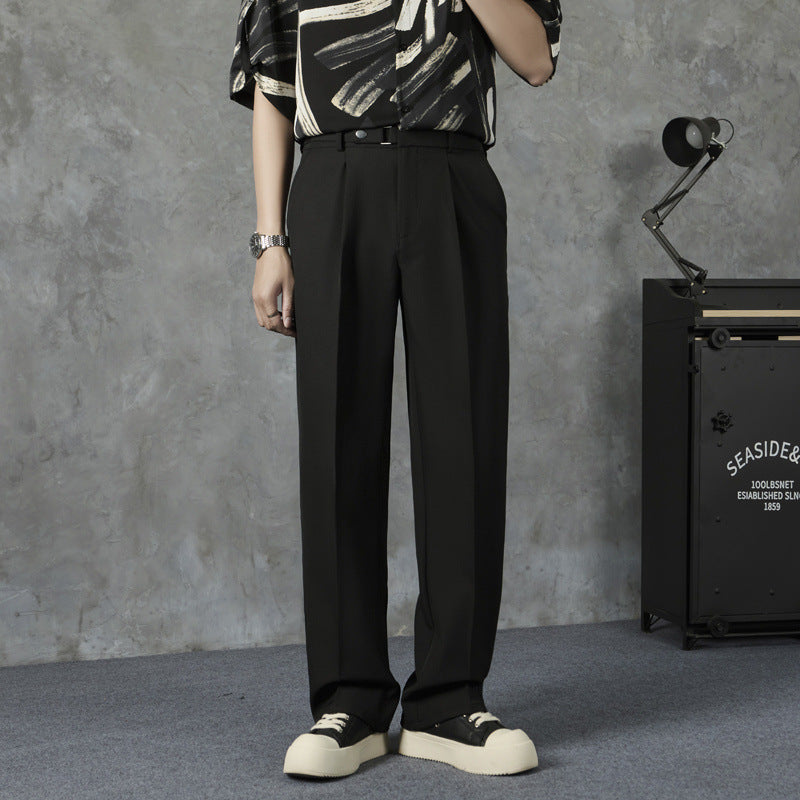 Men’s American High Street Drapey Loose Wide-Leg Pants
