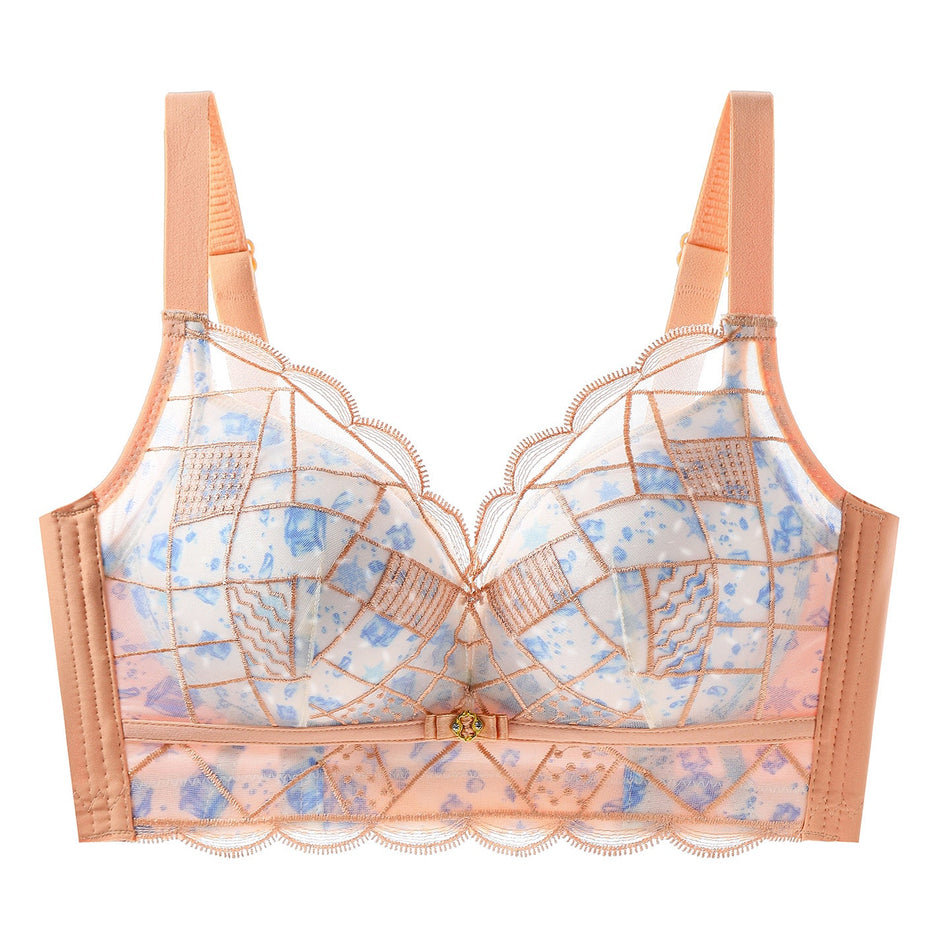 Pack of 2 Women’s Embroidered Wire-Free Push-Up Bras