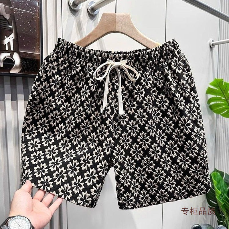 Men’s Light Luxury Jacquard Casual Shorts Trendy