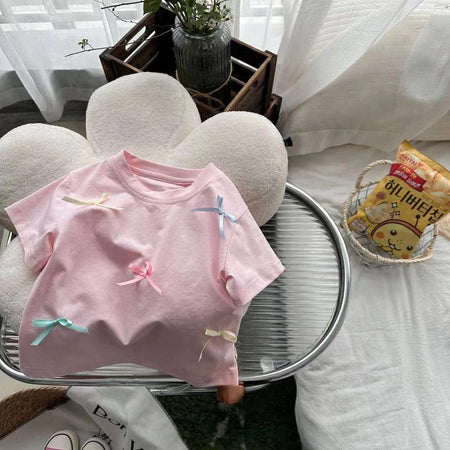 Girls Korean Style Plain T-Shirt – Cute Summer Top – T-Shirts – Image 7