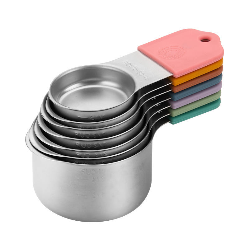304 Stainless Steel Measuring Cup and Spoon Set with Scale