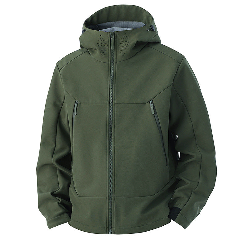 Men’s Soft Shell Outdoor Jacket – Windproof & Waterproof
