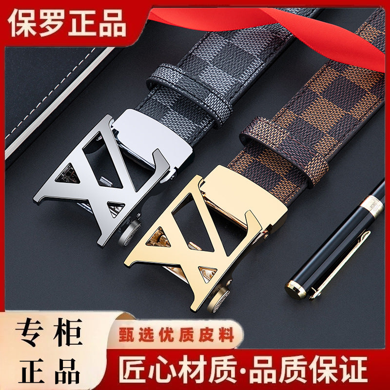 Paul Men’s Genuine Leather Belt – Automatic Buckle
