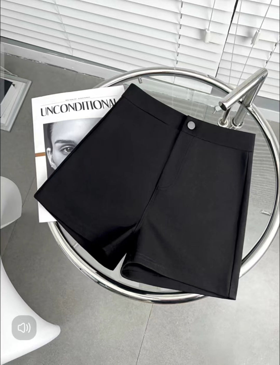 Women High Waist A Line Mini Skirt Shorts Versatile Slim Fit