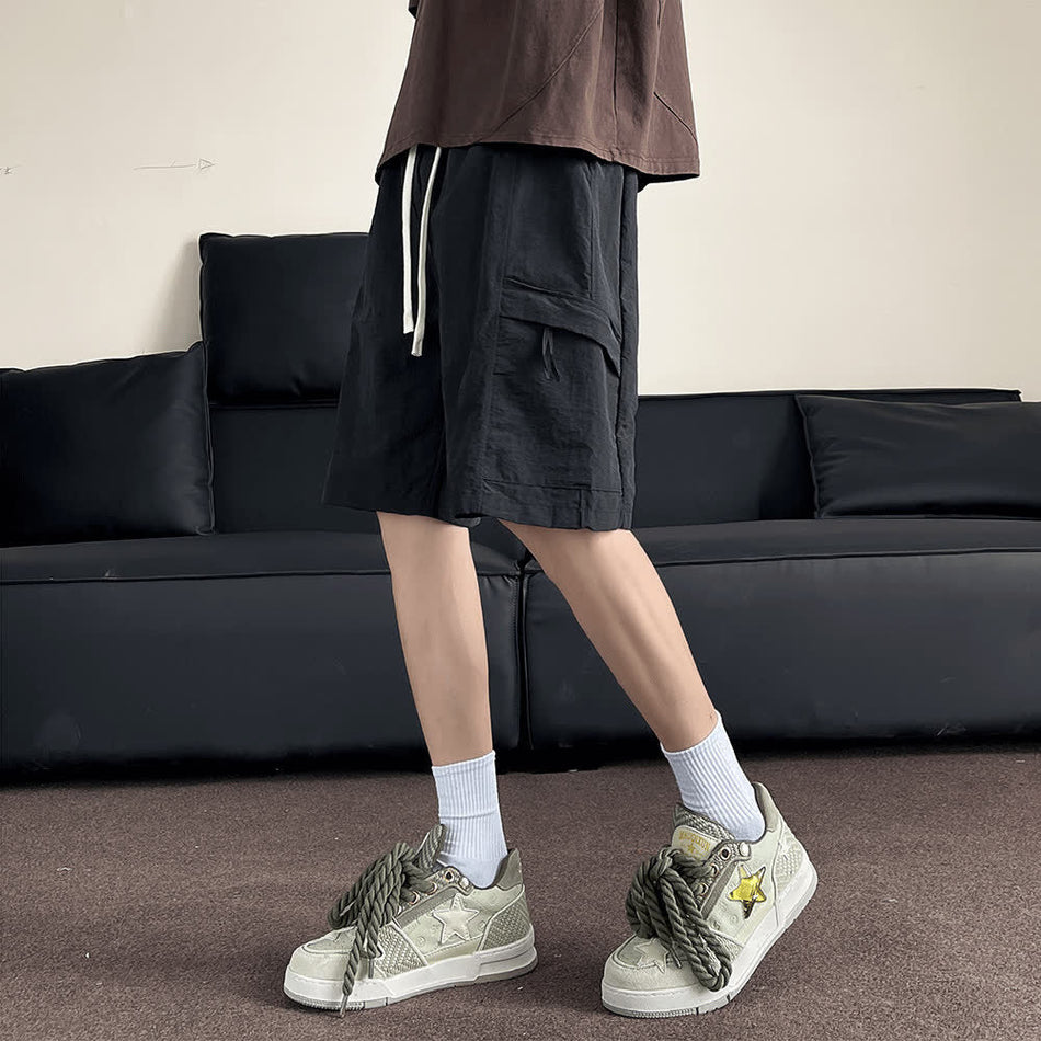 Men’s Loose Ice Silk Casual Summer Shorts