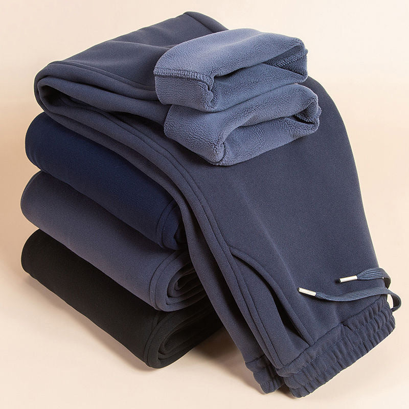 Men’s Sheep Velvet Thick Winter Warm Sweatpants