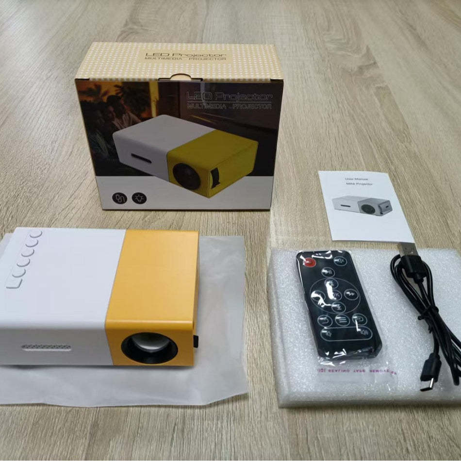 YG300 Mini LED Portable Projector | HD Home Theater Experience