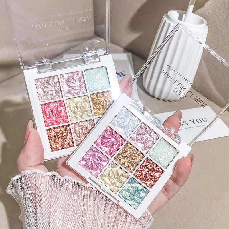 Helen Beauty Nine-Color Glitter Eyeshadow Palette