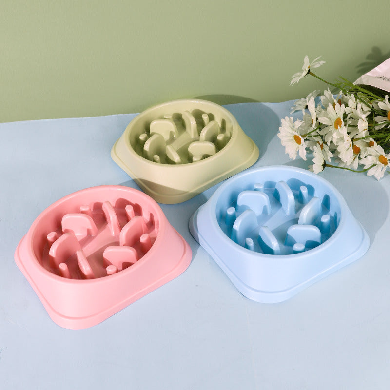 Cross-Border Anti-Choke Slow Food Dog Bowl Practical Set