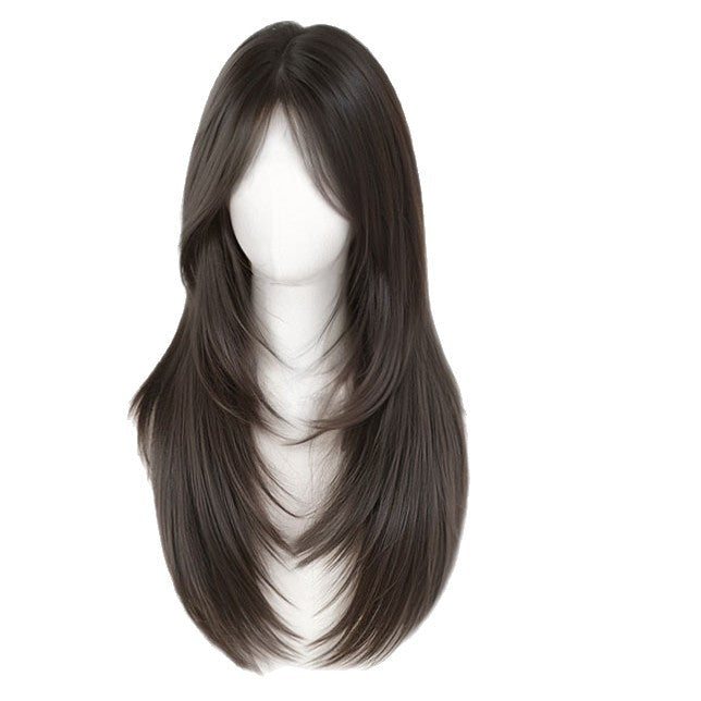Full Lace Wig for Women – Long Straight Fluffy Invisible Hair