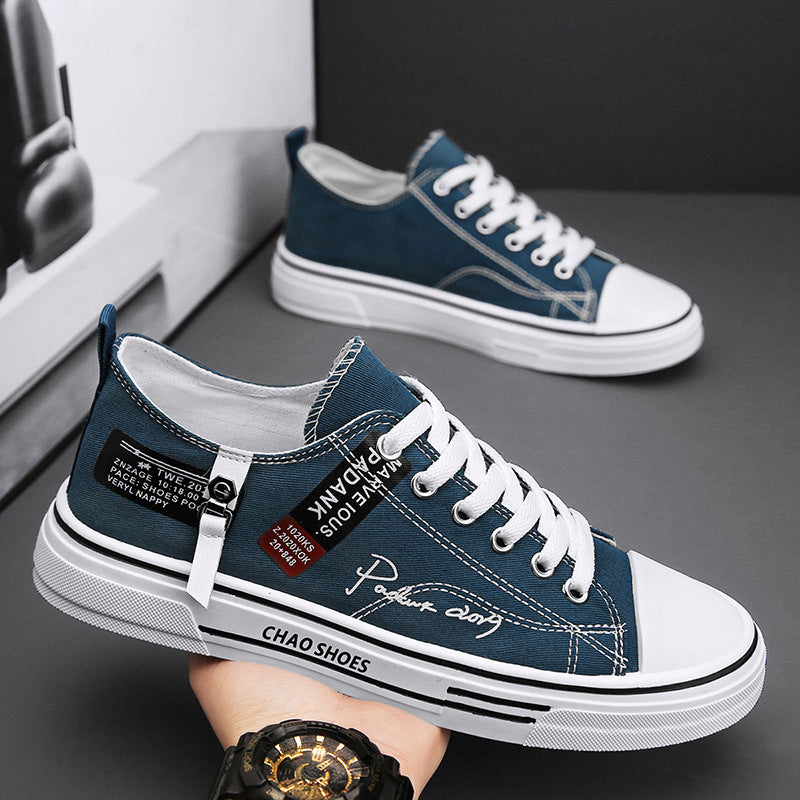 STOCK-2025 Summer Men’s Low-Top Canvas Casual Sneakers