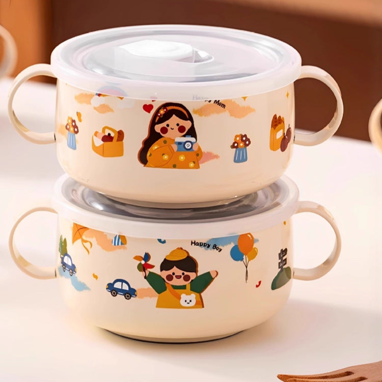 316 Stainless Steel Baby Bowl with Suction Cup