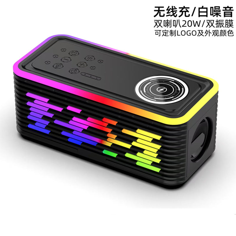 Wireless Charging Bluetooth Speaker with RGB Light