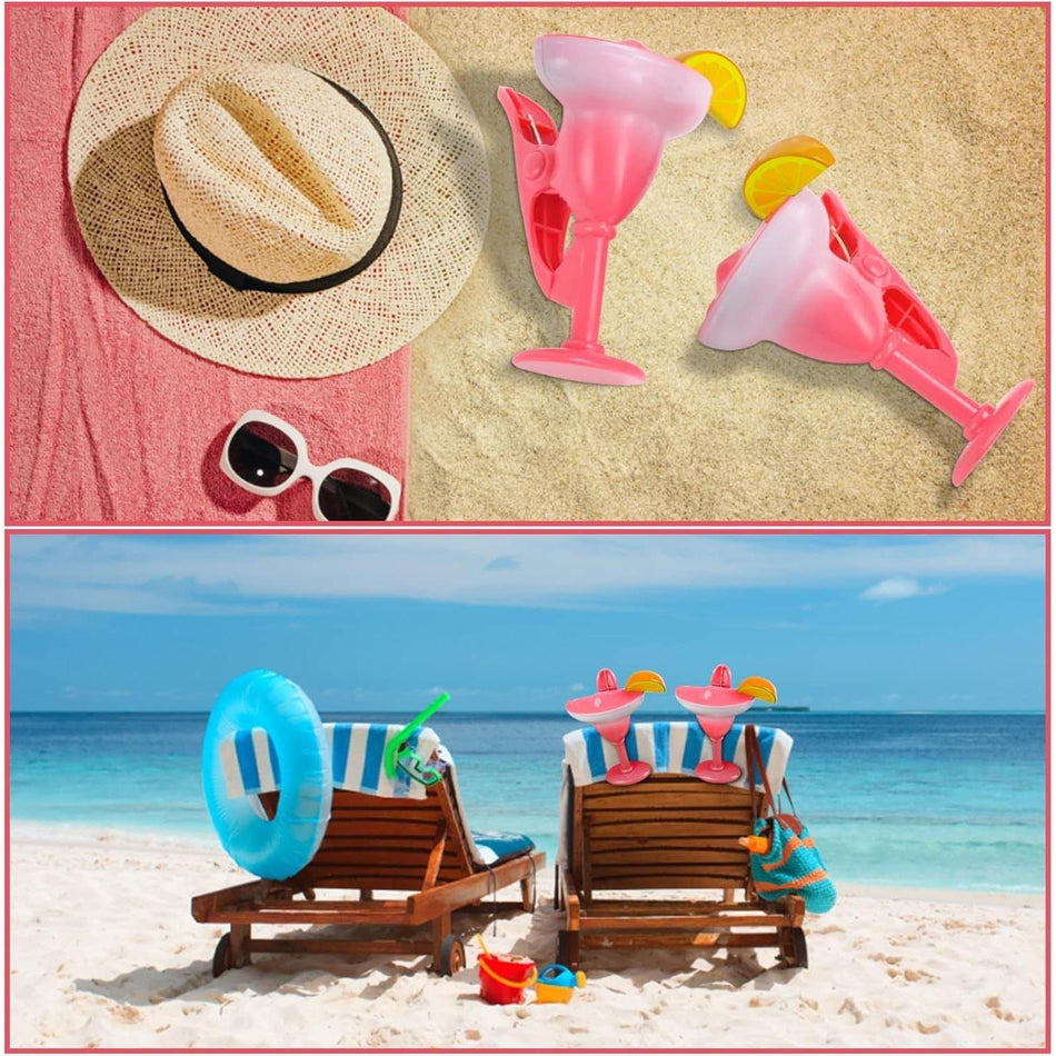 Creative Pink Animal Towel Clips Cute Beach Bath Clips