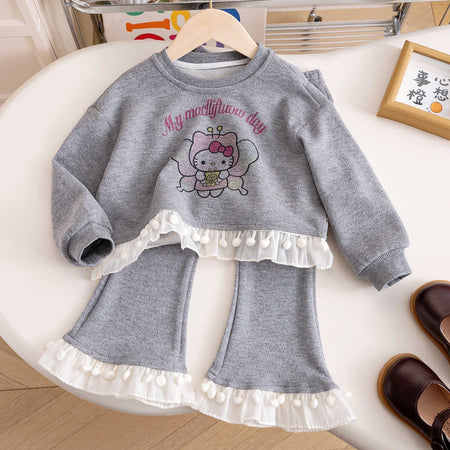 Baby Girls Cartoon Cat Fleece Winter Suit Set – Baby & Children's Outfits – Image 7