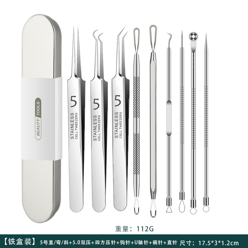 Stainless Steel Acne Needle and Precision Cell Clip Set