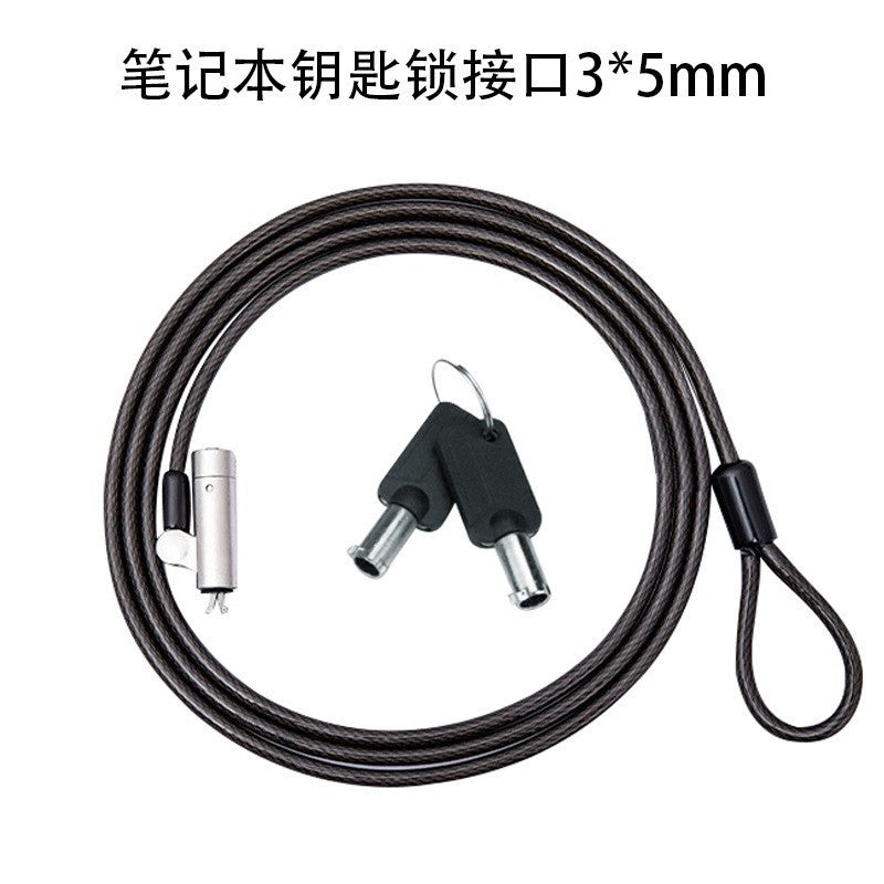 Universal USB Laptop Password Lock Wedge-Slot Steel Wire
