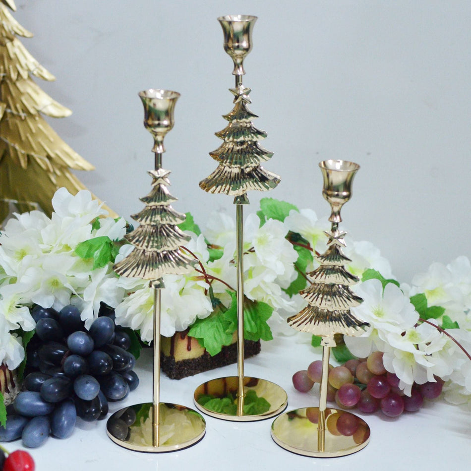 Metal Christmas Tree Candle Holder – Festive Decor