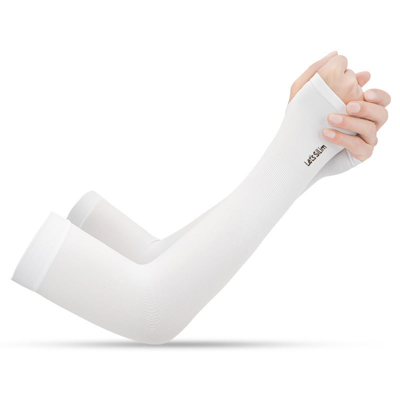 Plus Size Ice Silk Arm Sleeves UV Protection