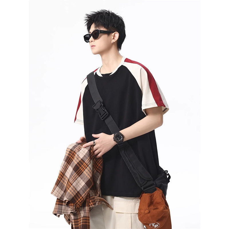 Men's Raglan Sleeve Loose Sports T-Shirt – Summer 2025