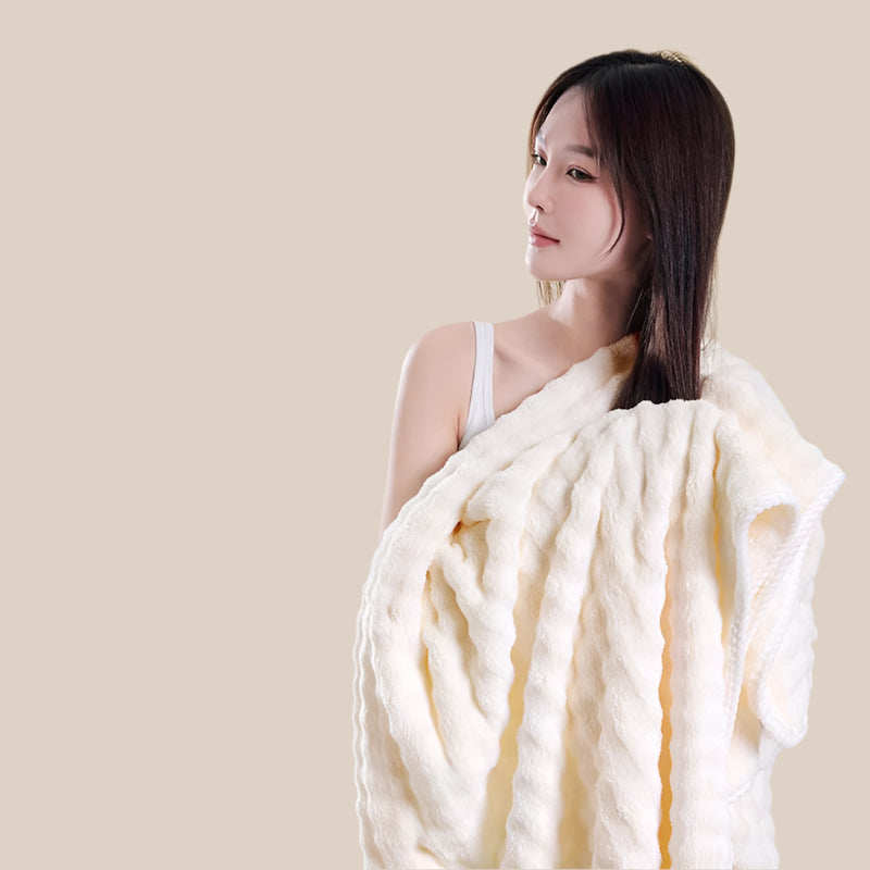 Cotton Bath Towel Gift Set – 3-Piece, Thick, Absorbent & OEM