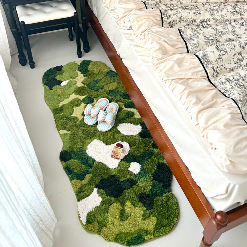 Forest Moss Plush Carpet Thickened Floor Mat