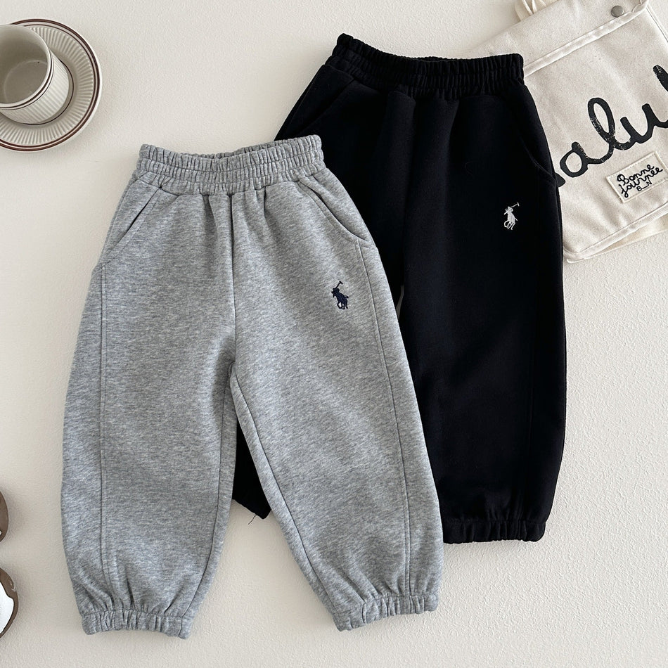 Girls’ Autumn Sports Sweatpants for Big Kids