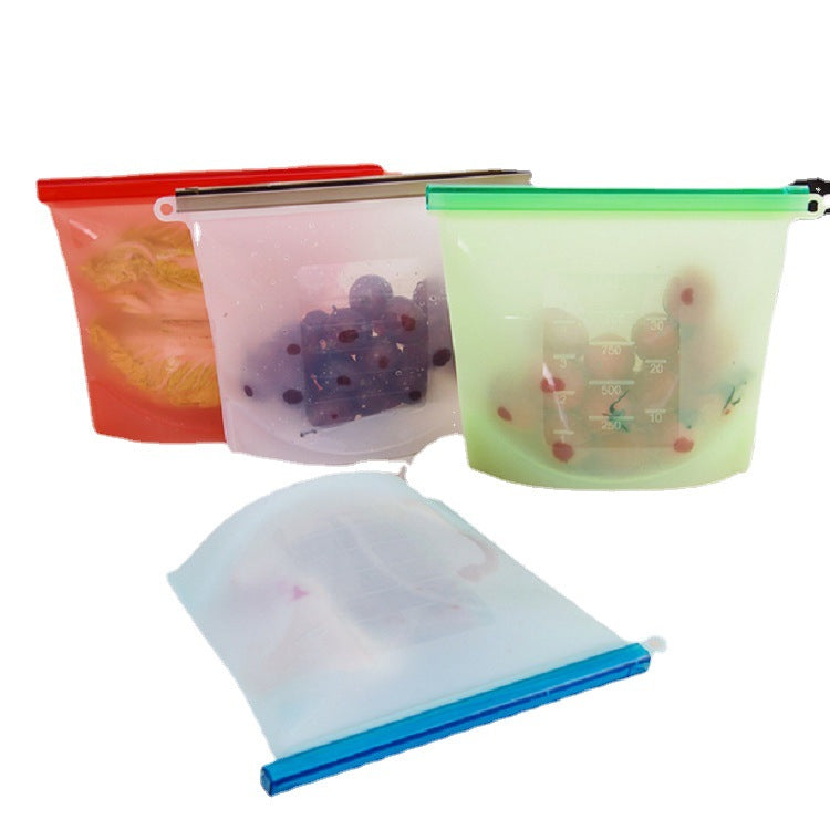 Food Grade Vacuum Silicone Self-Sealing Storage Bag