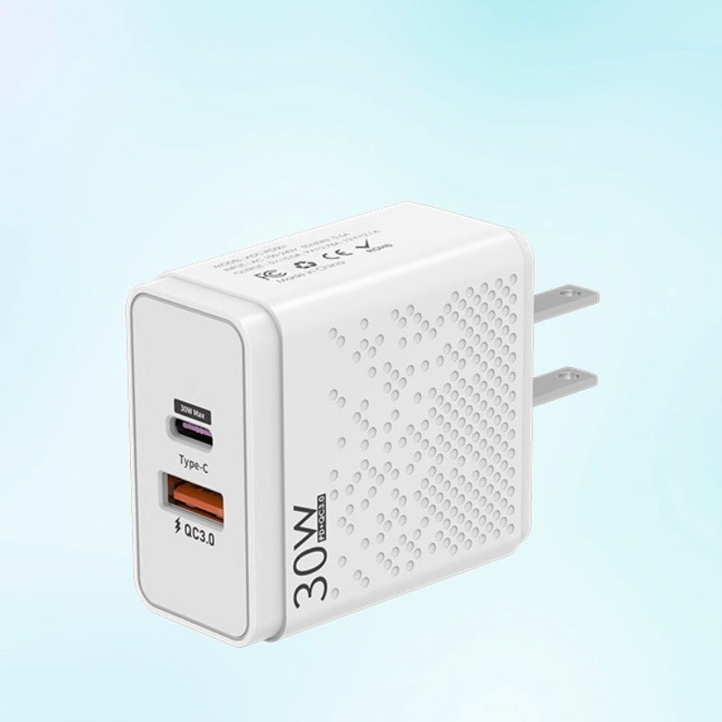PD 30W Multi-Port Charger (U+C, EU/US/UK Plug)