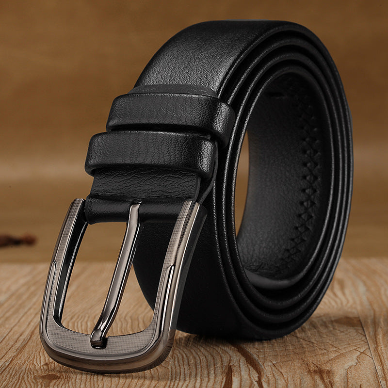 Men’s Korean-Style Pin Buckle Belt – Trendy & Durable