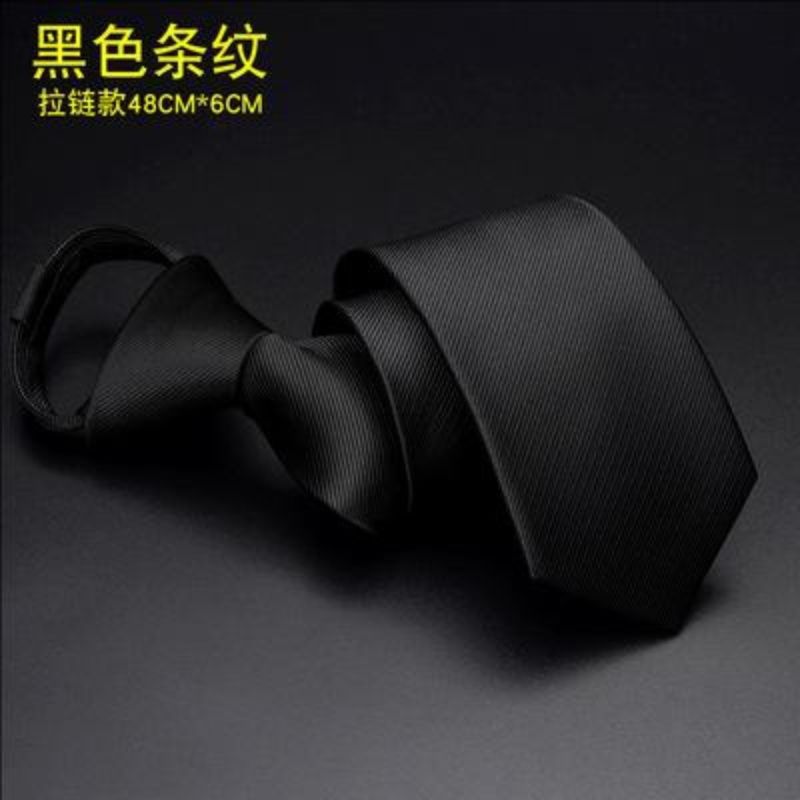 INSTOCK-Unisex Slim Black Tie – High-End Wedding & Formal Wear