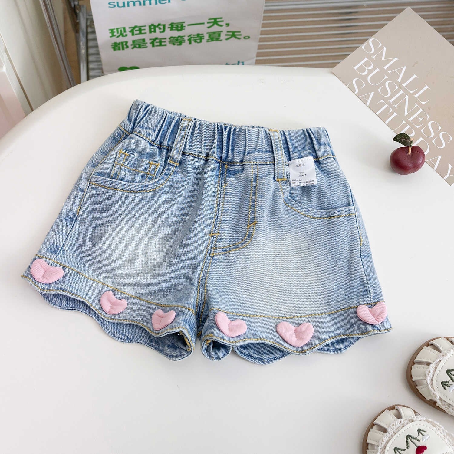 Girls Korean Denim Shorts Set – Stylish Summer Outfit – Outfit Sets – Image 10
