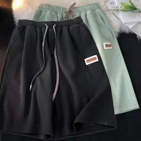 Men’s Summer Ice Silk Loose Casual Basketball Shorts