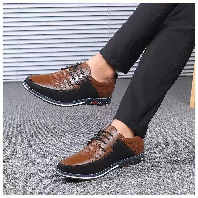 Men’s Casual Leather Shoes – Lace-Up & Large Sizes