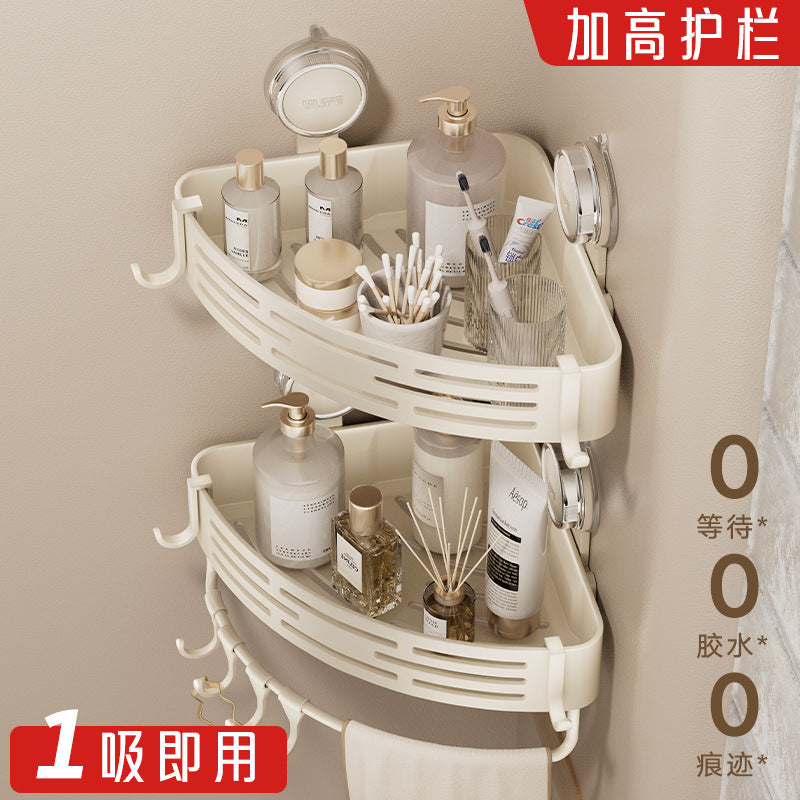 Suction Cup Bathroom Storage Rack Bathroom Sink Supplies