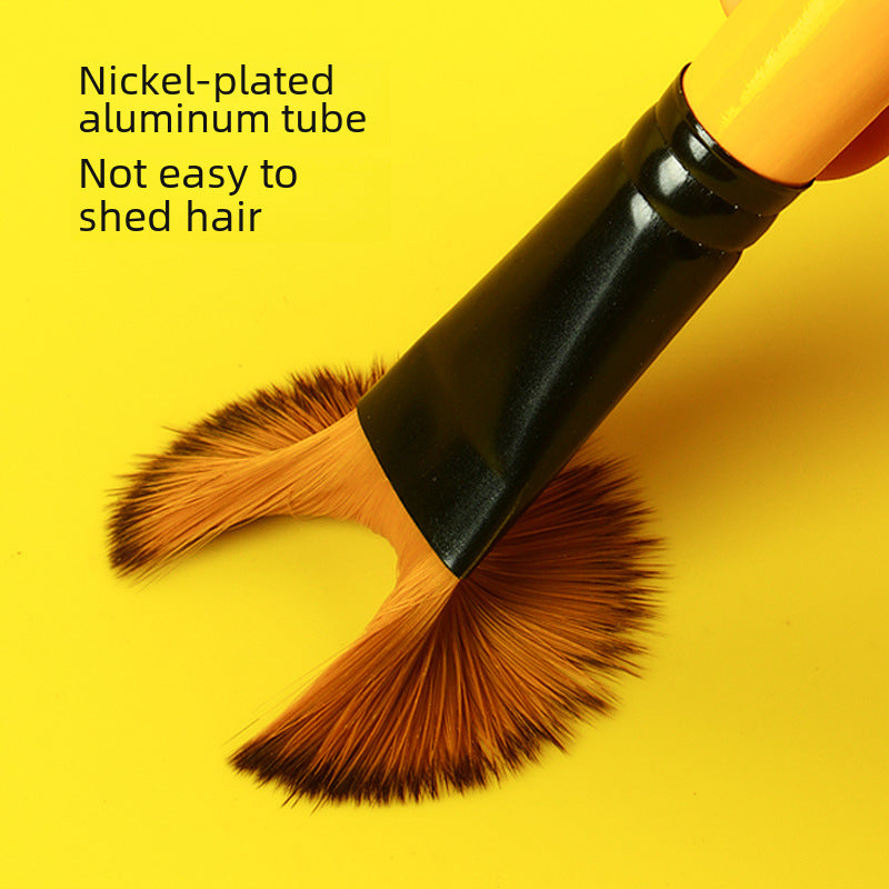 Monmart Oil Brush Set – Nylon Hair for Acrylic, Gouache & Oil